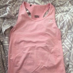 Gymshark light pink seamless tank